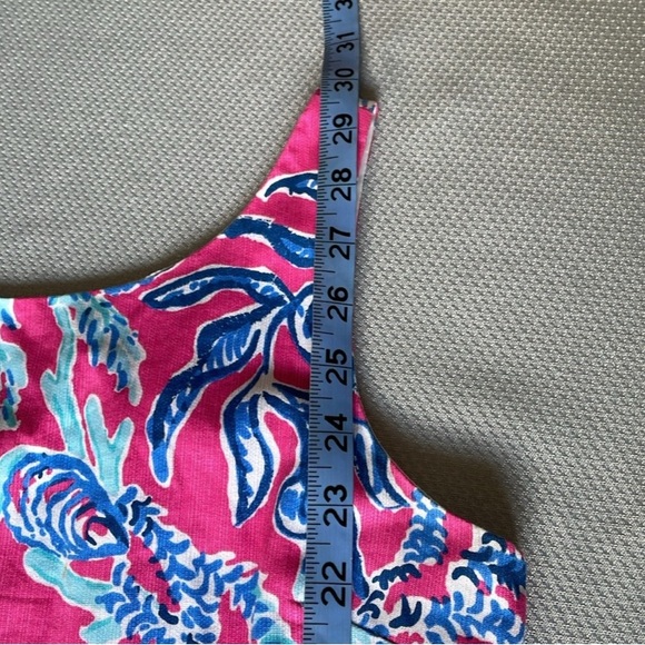 Lilly Pulitzer Cathy Samba Vibrant Pink and Blue Sleeveless Dress Size 14 - Picture 9 of 10